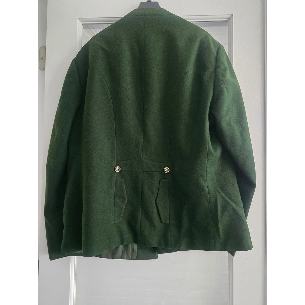 VTG LodenFrey Forest Green Pure Wool Tracten Austrian Jacket